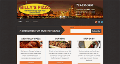 Desktop Screenshot of billysoldworldpizza.com